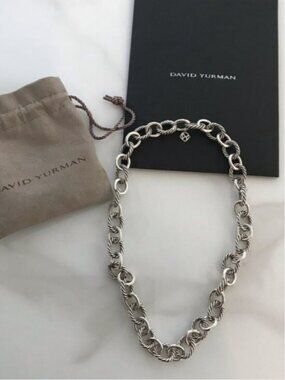 David Yurman Oval Chain Link Necklace